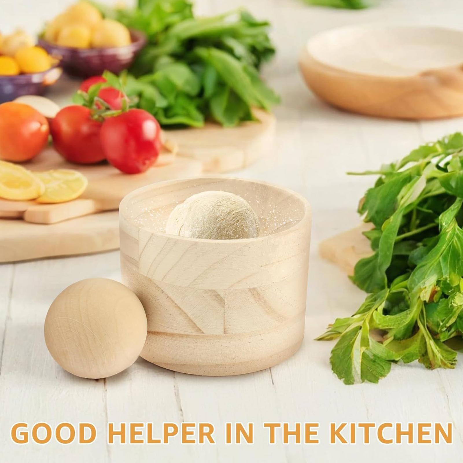 Home Cooking Appliances - Wood Dumpling Maker Mold And Ball