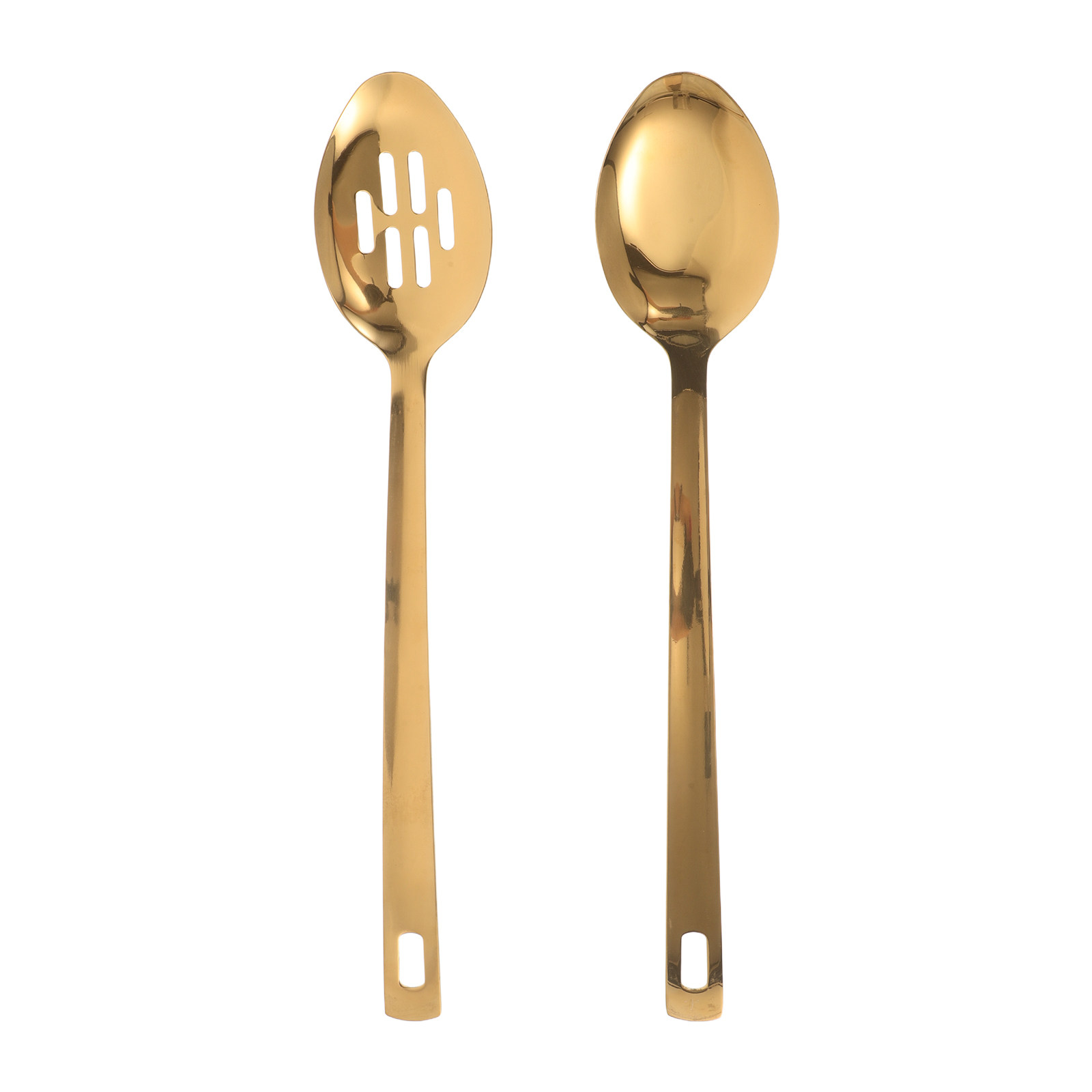 Home Cooking Utensil Set - 2Pcs Stainless Steel Serving Spoon Set