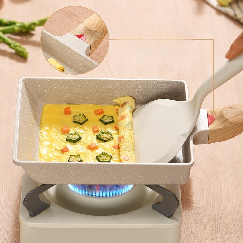 Non-Stick Tamagoyaki Square Pa - Home Cooking Egg Roll 评论和价格