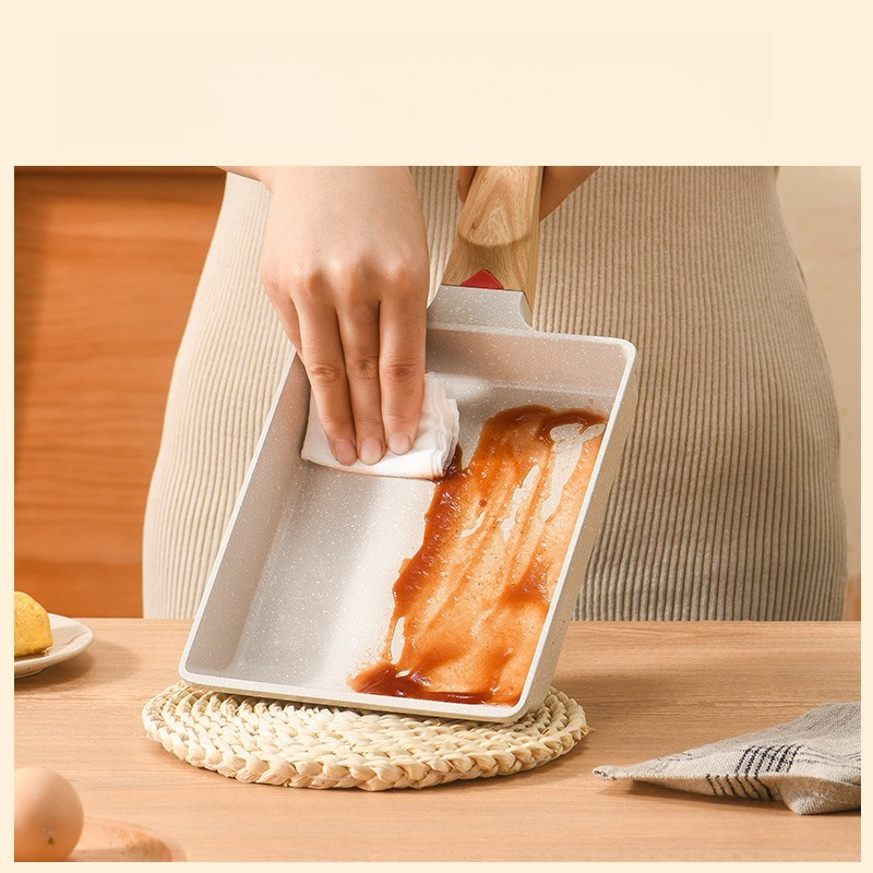 Non-Stick Tamagoyaki Square Pa - Home Cooking Egg Roll 评论和价格