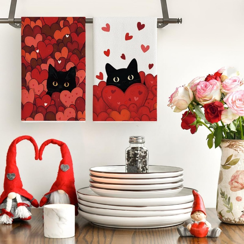 2Pcs, Heart-Shaped Black Cat K - Home Cooking For Cats 评论和价格