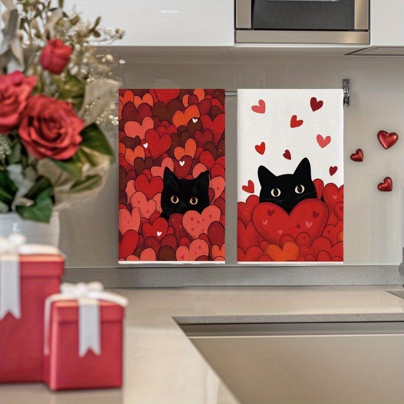 2Pcs, Heart-Shaped Black Cat K - Home Cooking For Cats 评论和价格