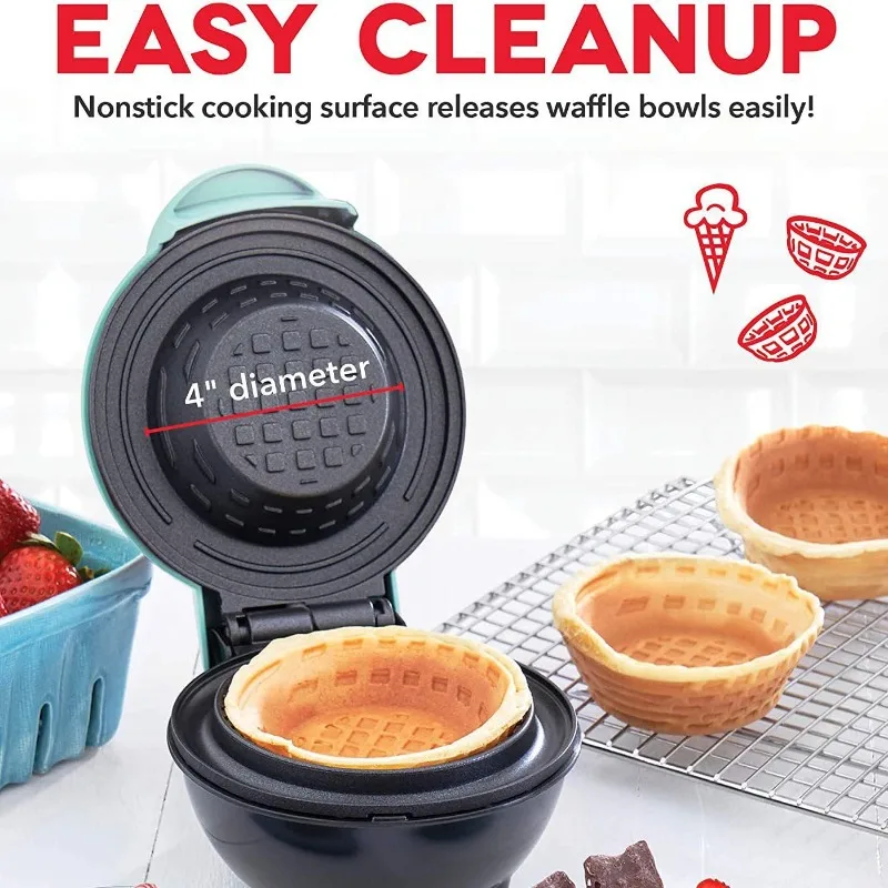 110V-220V Waffle Bowl Machine, - Home Cooking Egg Roll 评论和价格