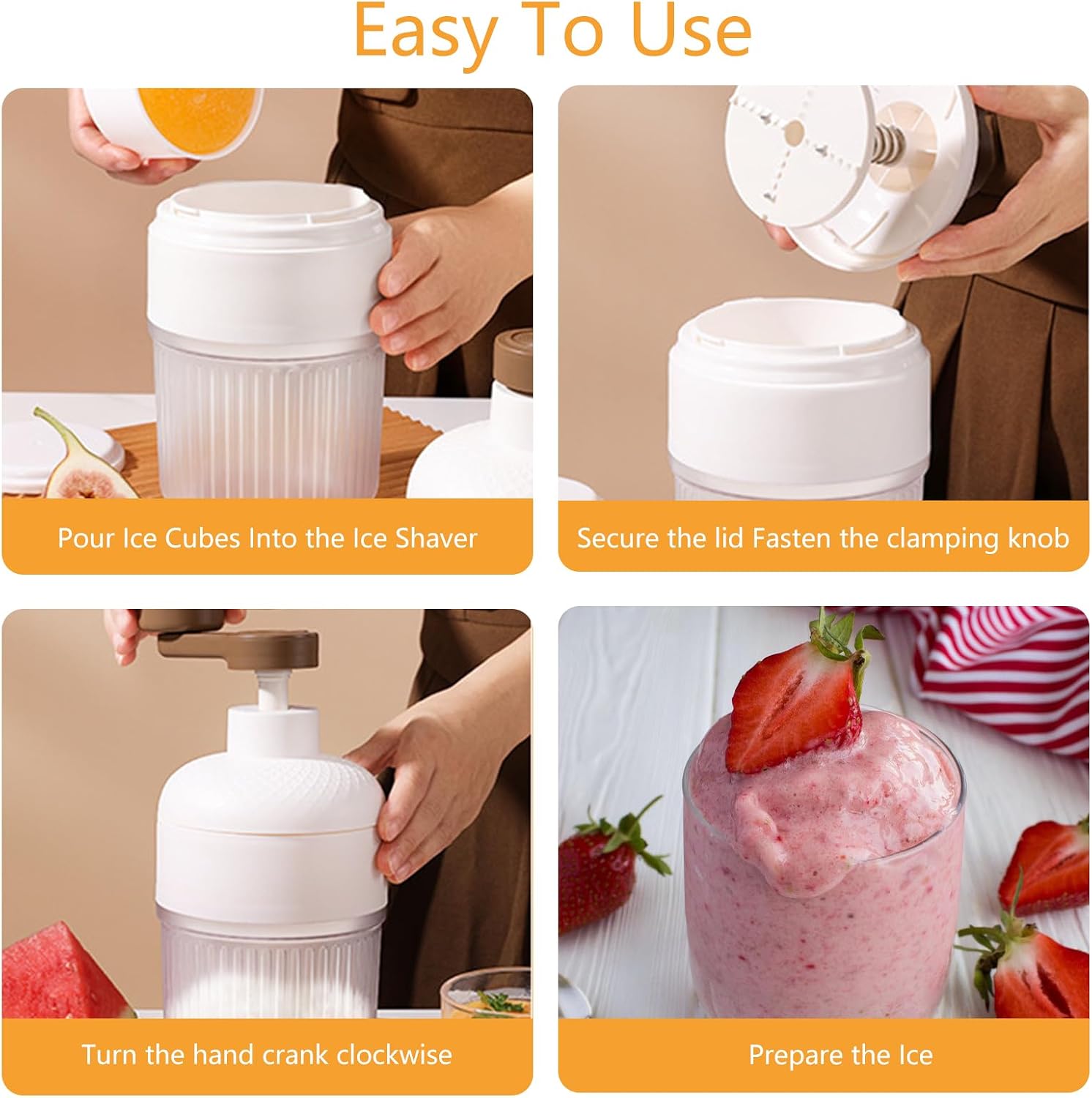 Portable Manual Ice Shaver Sno - Home Cooking Appliances 评论和价格