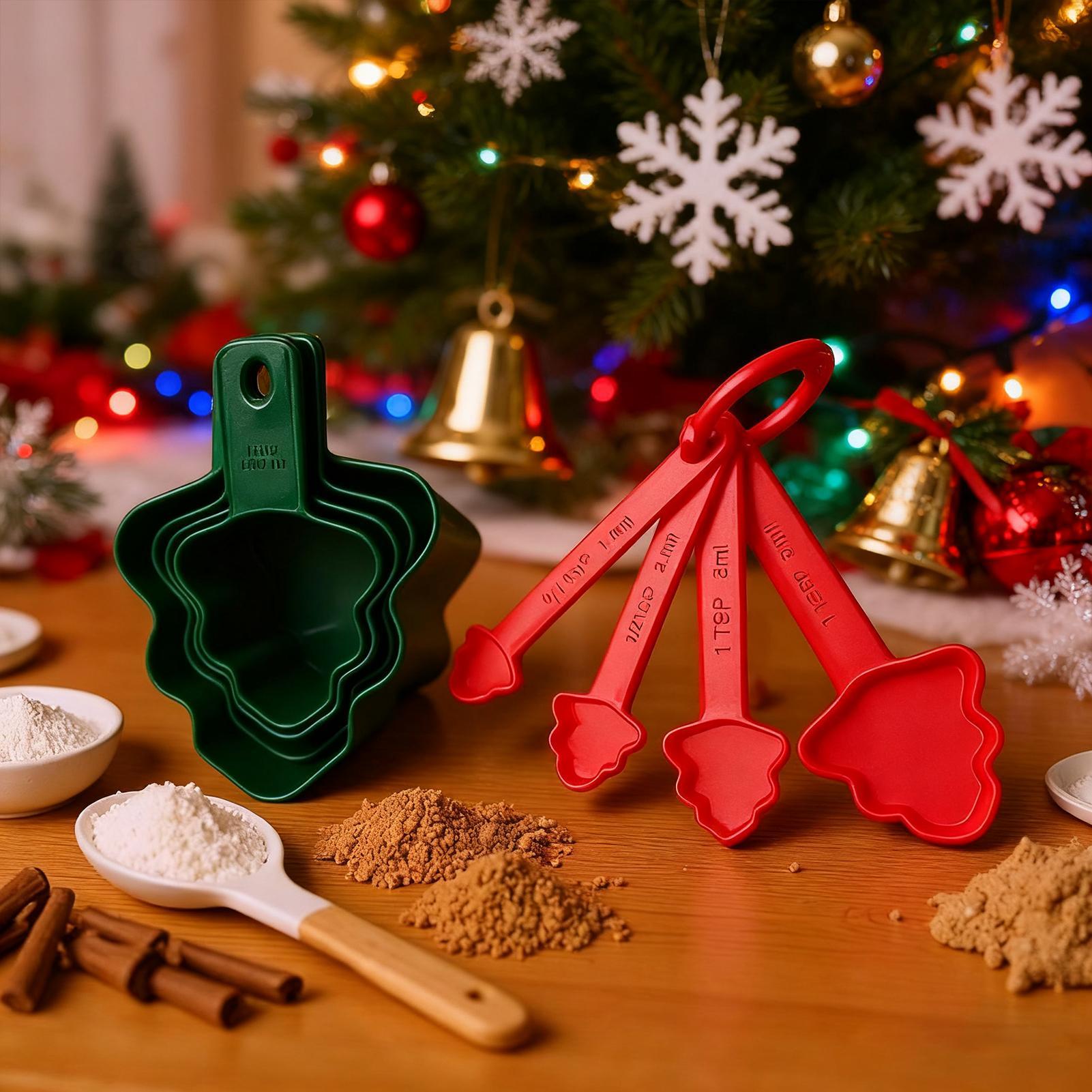 Christmas Measuring Cups And S - Home Cooking Utensil Set 评论和价格
