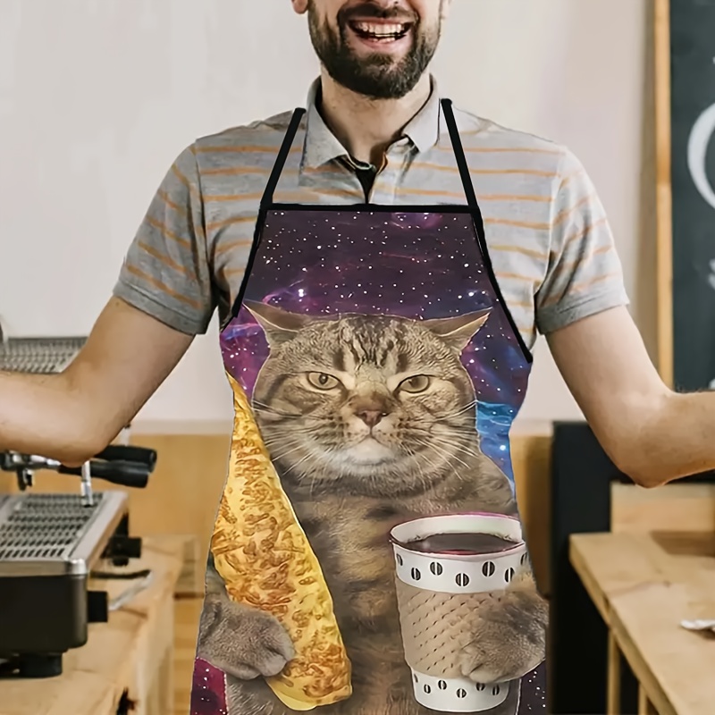 Galaxy Tabby Cat Holding Beer  - Home Cooking For Cats 评论和价格
