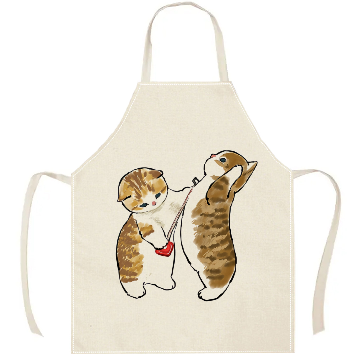 1pc Cute Cats Playing Apron Li - Home Cooking For Cats 评论和价格