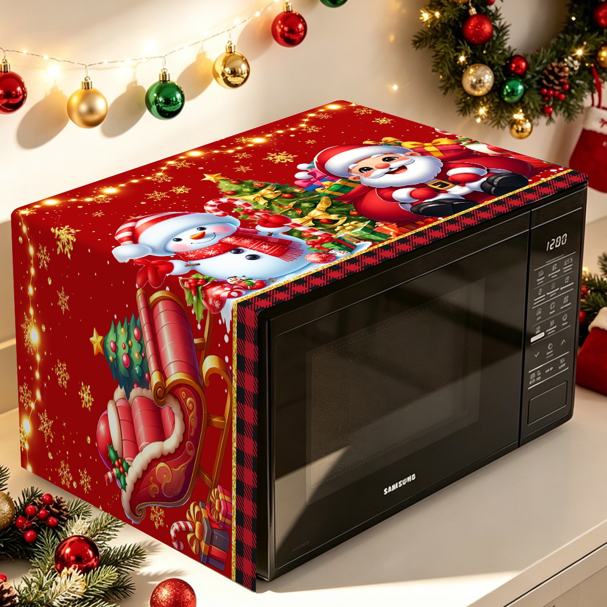 1pc Christmas Oven Dust Cover  - Home Cooking Appliances 评论和价格