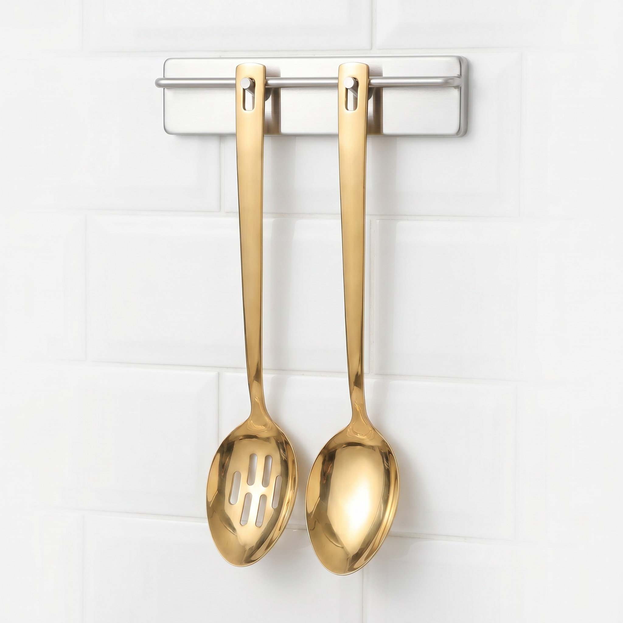 2Pcs Stainless Steel Serving S - Home Cooking Utensil Set 评论和价格
